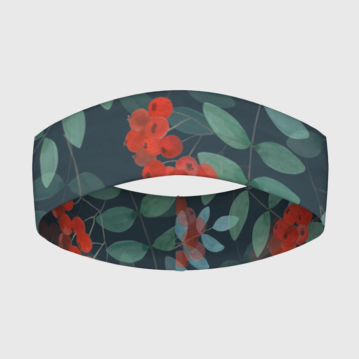Повязка на голову 3D Ягоды рябины фото