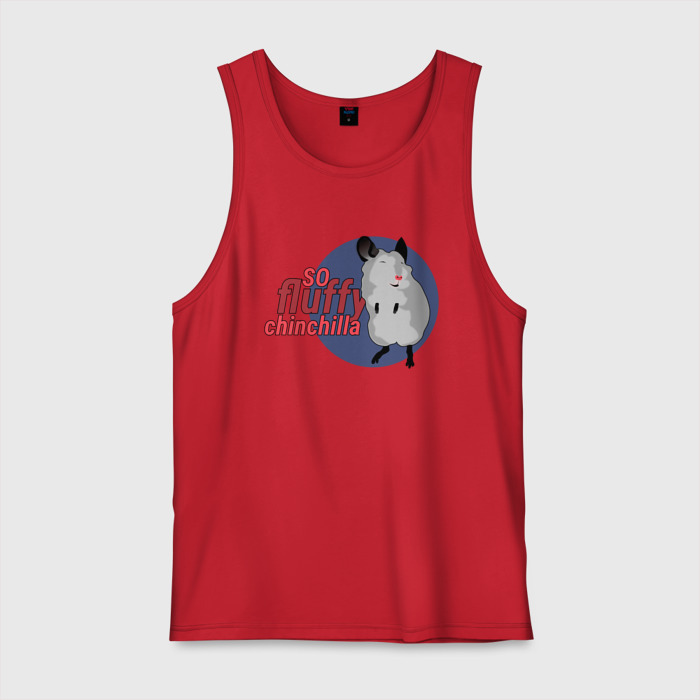 Мужская майка хлопок Пушистая шиншилла фото