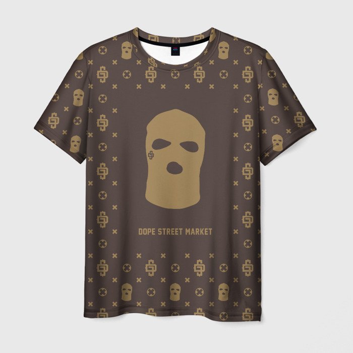 Мужская футболка 3D Узор Monogramm Ski Mask (Dope Street Market) фото