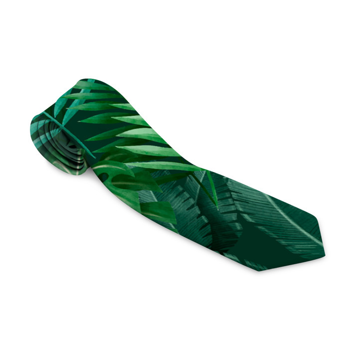 Галстук 3D Tropical plants pattern фото