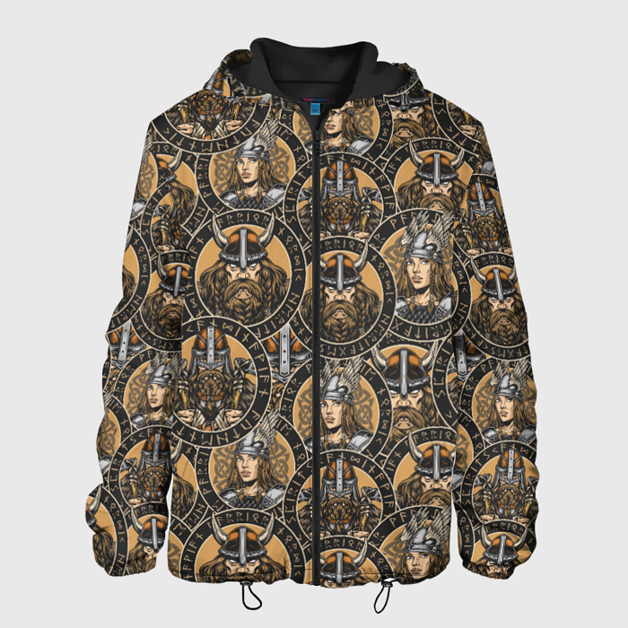 Мужская куртка 3D Викинги (Варяги) фото