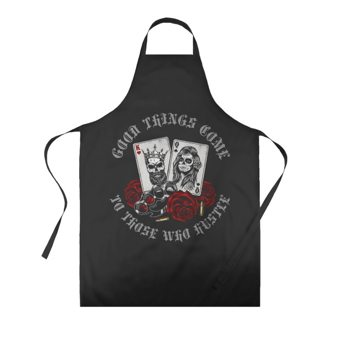 Фартук 3D Карты, Розы, Кастет (gangsters) фото