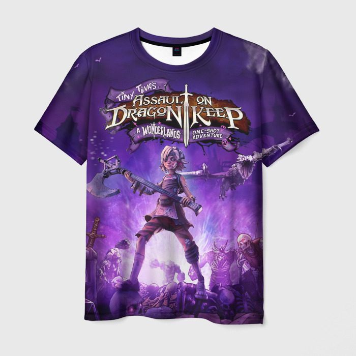 Мужская футболка 3D Assaul on dragon Tiny Tinas Wonderlands фото