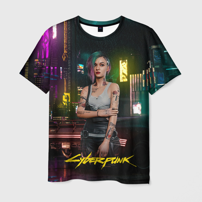 Мужская футболка 3D Judy  cyberpunk2077 фото