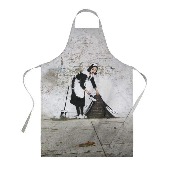 Фартук 3D Banksy   Бэнкси уборщица фото