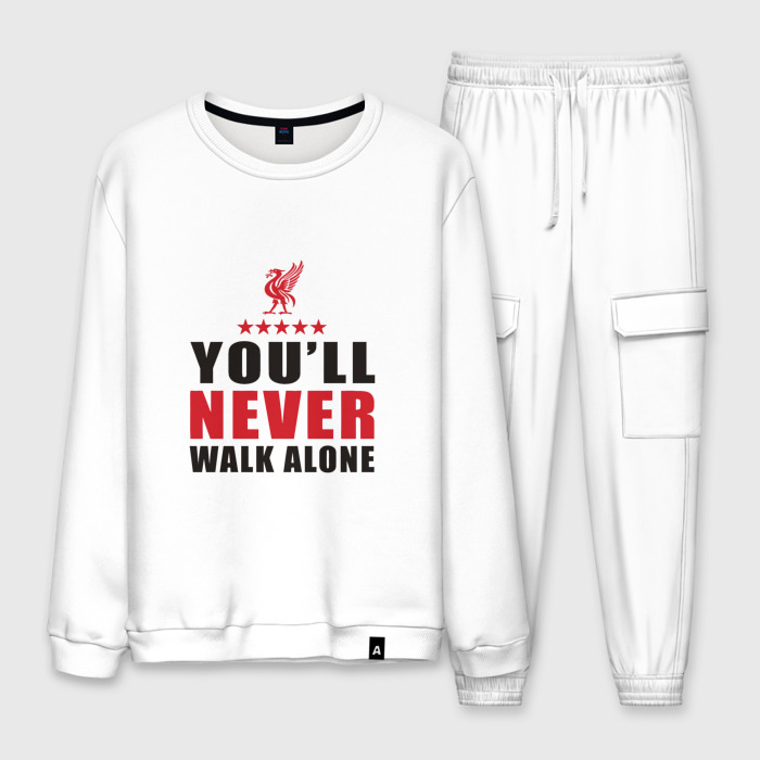Мужской костюм хлопок Liverpool   Never Walk Alone фото