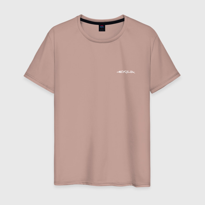 Мужская футболка хлопок EXILIA | WHITE MINI LOGO фото