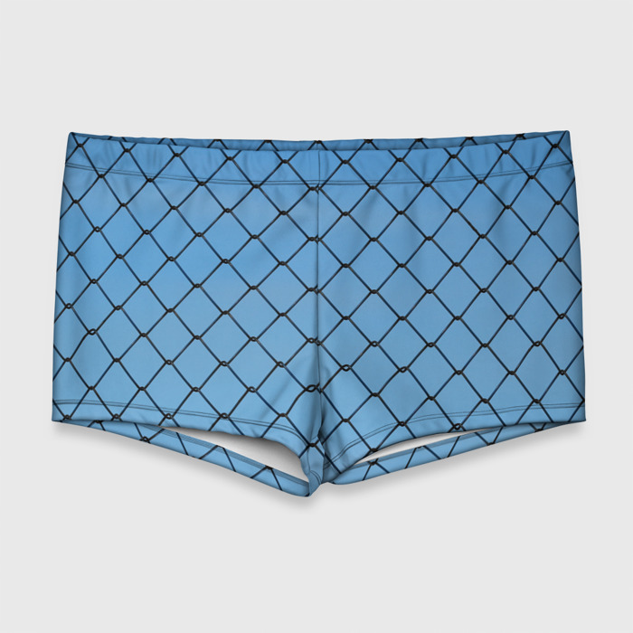 Мужские купальные плавки 3D Рабица фото