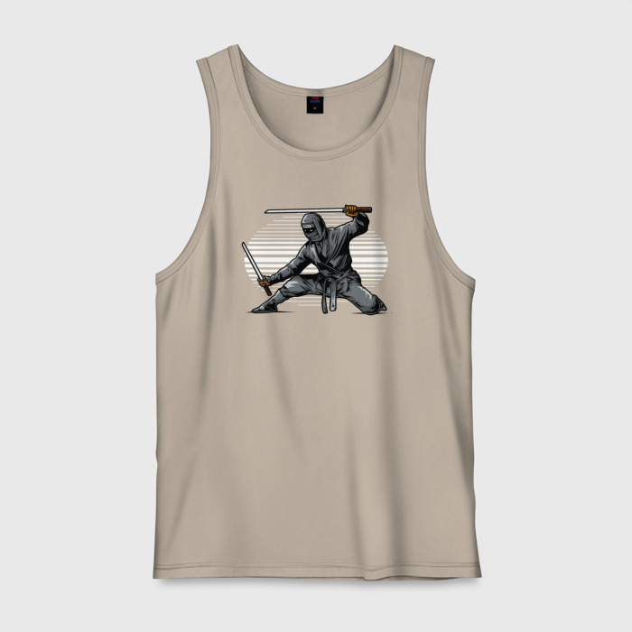 Мужская майка хлопок Самурай  Ниндзя фото