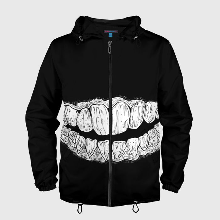 Мужская ветровка 3D Зубы Каонаси фото