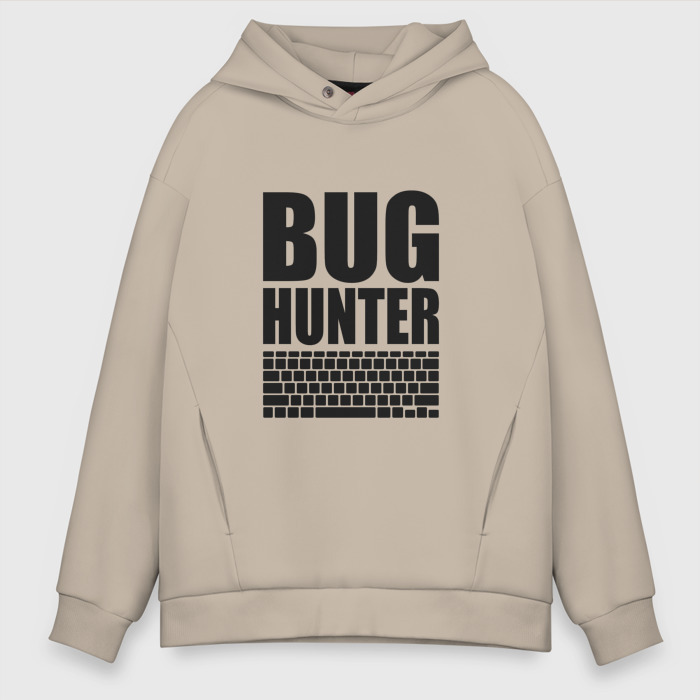 Мужское худи Oversize хлопок Bug Хантер фото