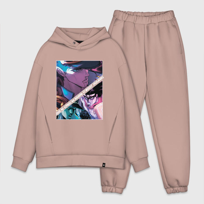 Мужской костюм хлопок OVERSIZE Джотаро Куджо из ДжоДжо фото