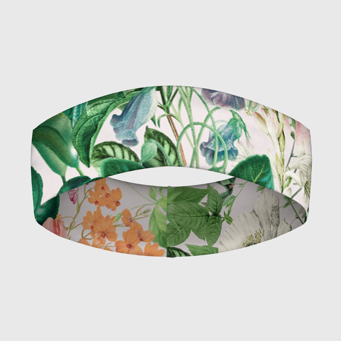 Повязка на голову 3D Цветы Яркое Лето фото