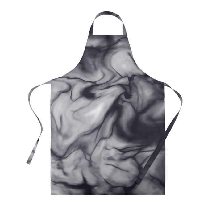 Фартук 3D Бело черный тай дай фото