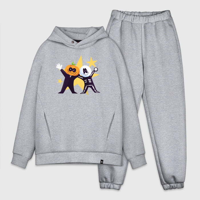 Мужской костюм хлопок OVERSIZE Жуткий Месяц, Скид и Памп фото