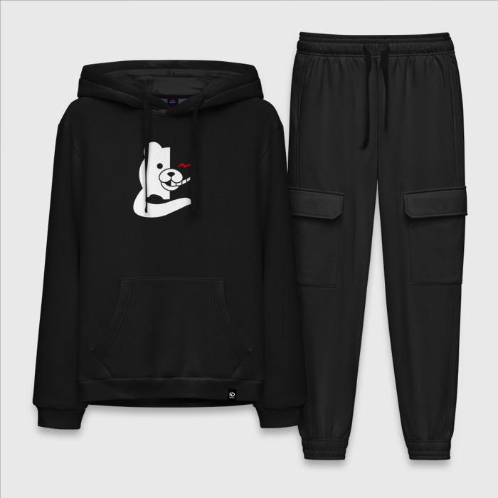Мужской костюм хлопок с толстовкой monokuma: danganronpa фото