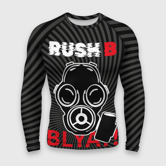 Мужской рашгард 3D RUSH B (в противогазе) фото