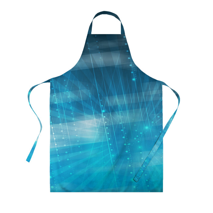 Фартук 3D Линии на голубом фоне фото