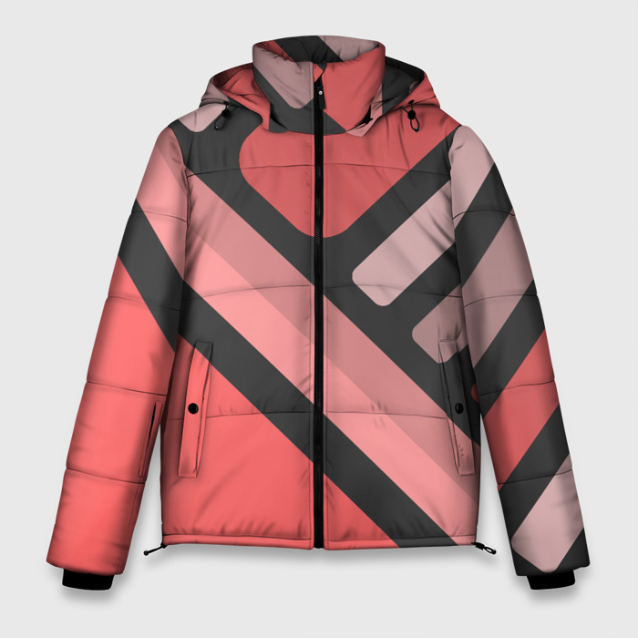 Мужская зимняя куртка 3D ПОЛОСКИ | ЛИНИИ фото