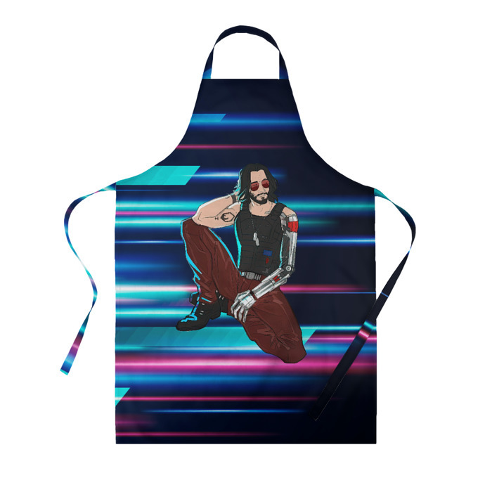 Фартук 3D Johnny Cyberpunk2077 фото