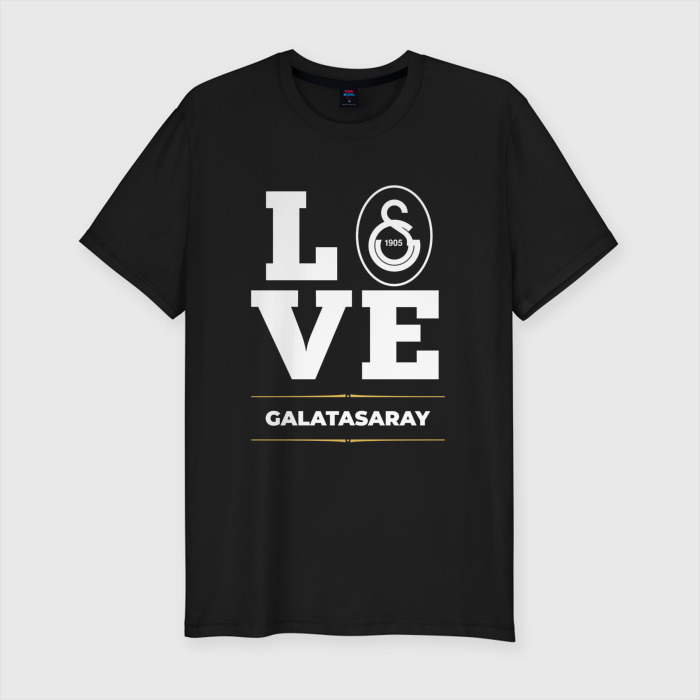Мужская футболка хлопок Slim Galatasaray Love Classic фото