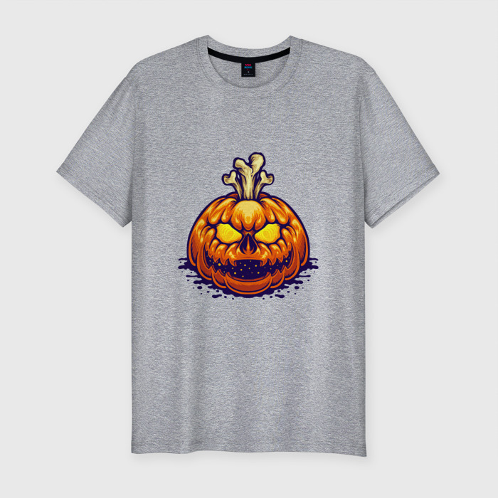 Мужская футболка хлопок Slim Праздник   Хэллоуин фото