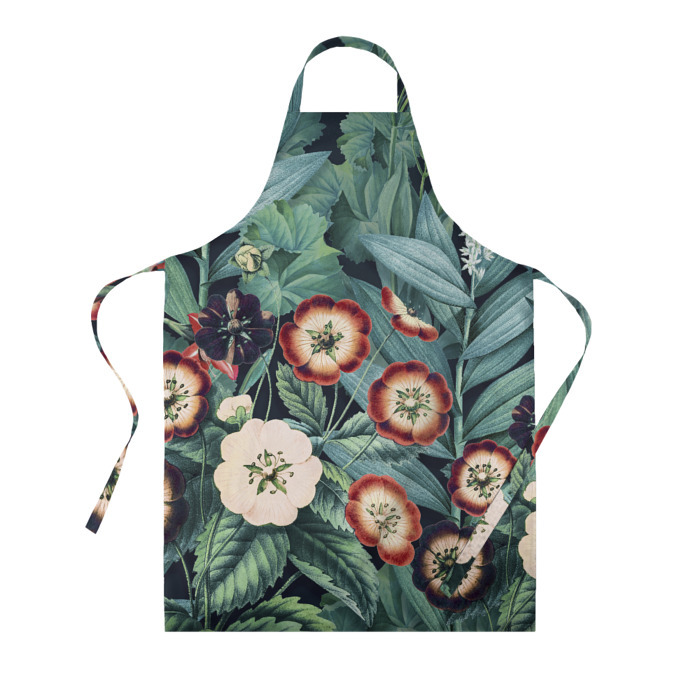 Фартук 3D Цветы Полуночные фото