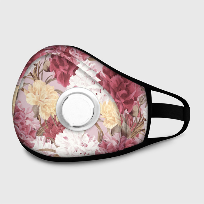 Маска из неопрена Цветы Восхитительный Летний Букет Пион фото