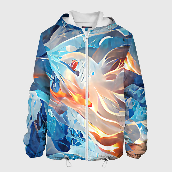 Мужская куртка 3D Ice  flame фото