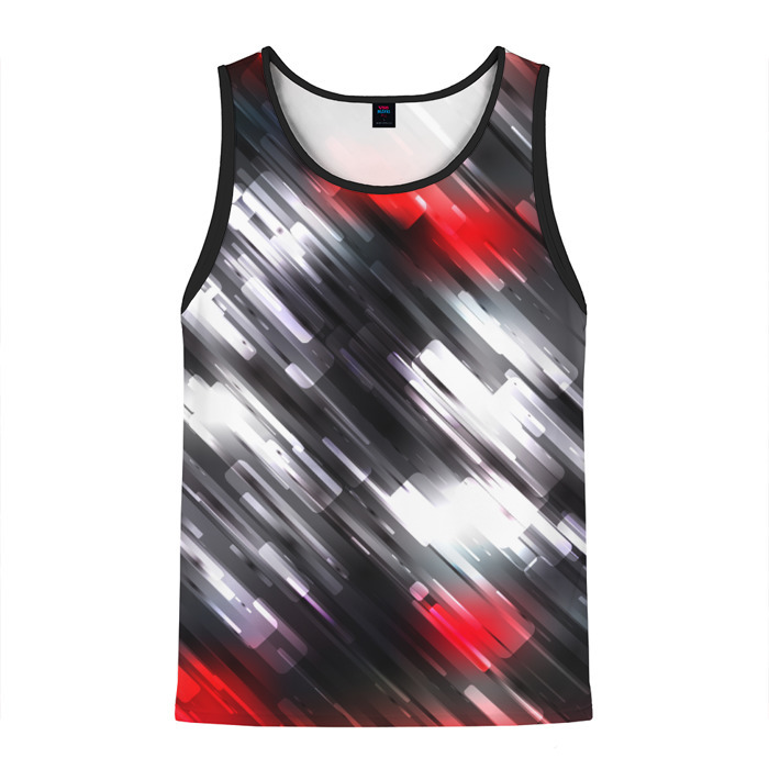 Мужская майка 3D NEON abstract pattern (неоновая абстракция) фото