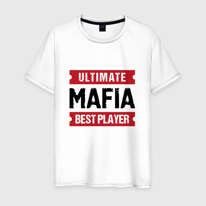 Мужская футболка хлопок Mafia: таблички Ultimate и Best Player фото