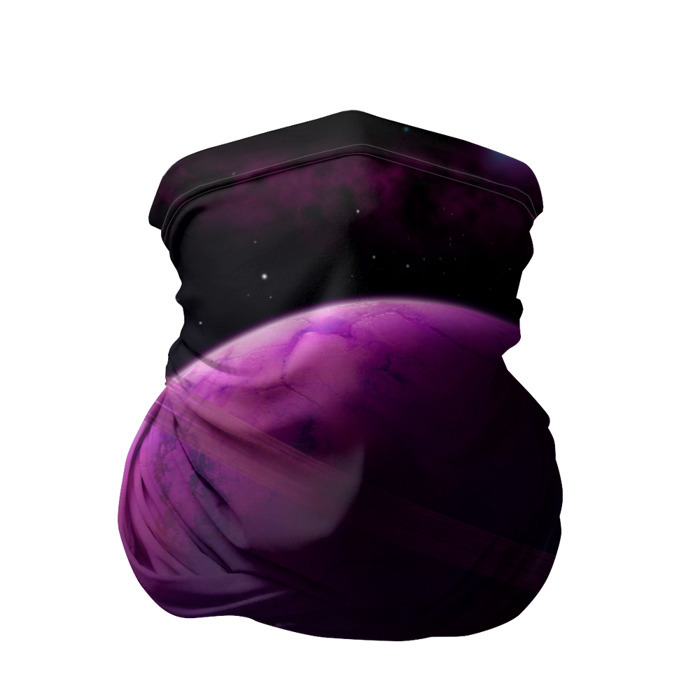 Бандана-труба 3D PURPLE GALAXY | лиловая галактика фото