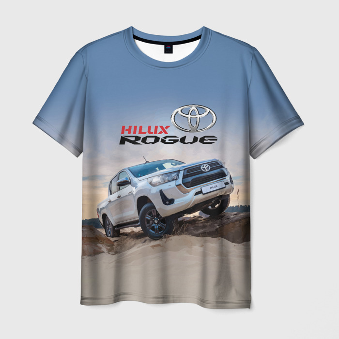 Мужская футболка 3D Toyota Hilux Rogue   Off road vehicle   Тойота   проходимец фото