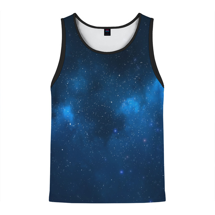 Мужская майка 3D Космическая ночь фото