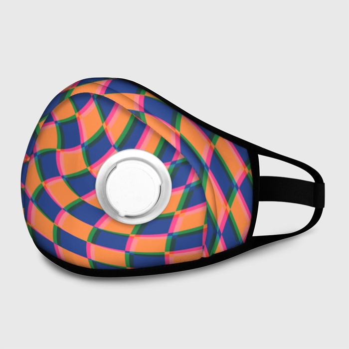 Маска из неопрена Wavy Squares фото