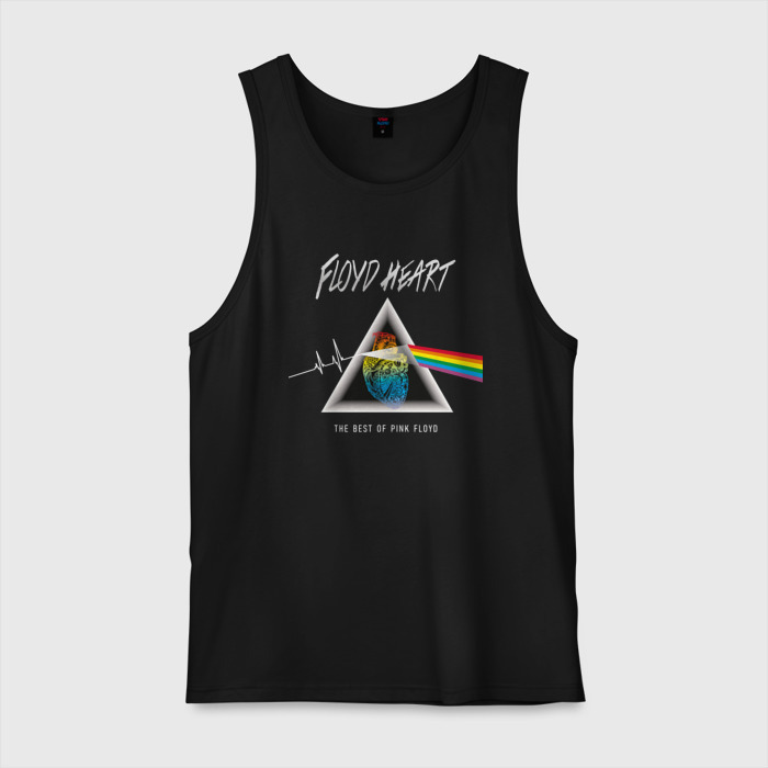 Мужская майка хлопок Floyd Heart Pink Floyd фото