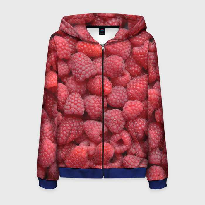 Мужская толстовка 3D на молнии Малина   ягоды фото