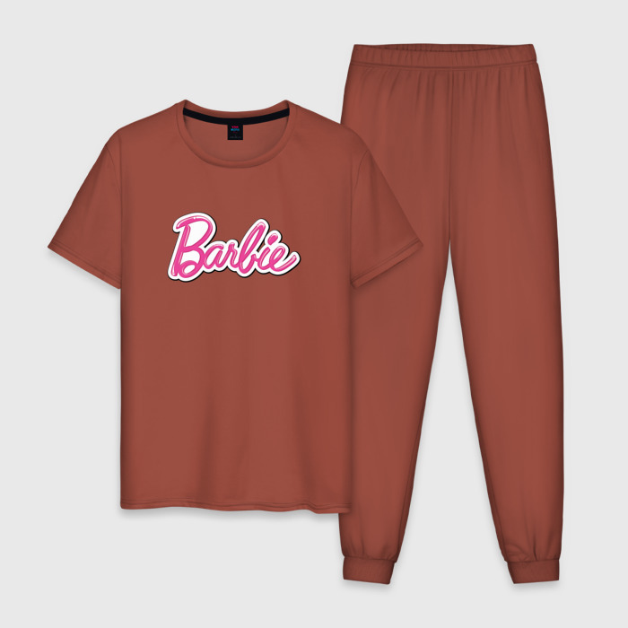 Мужская пижама хлопок Barbie logo фото