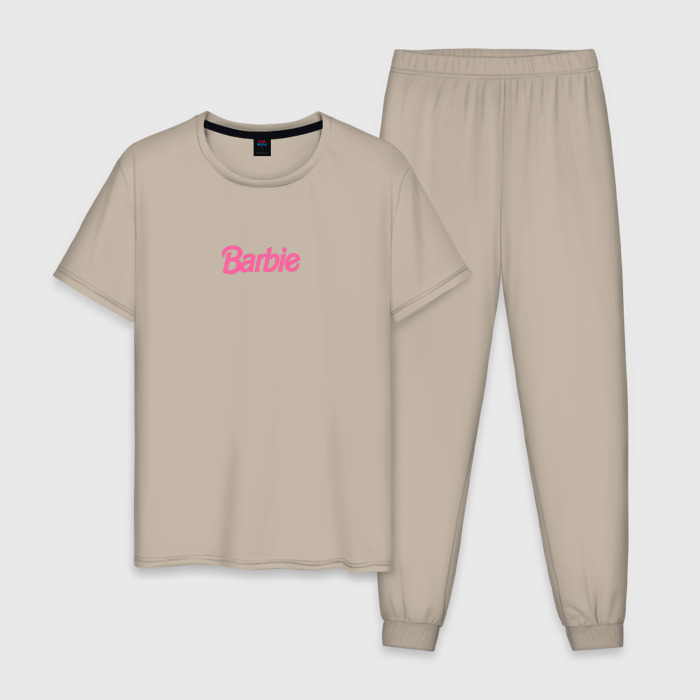 Мужская пижама хлопок Barbie mini logo фото