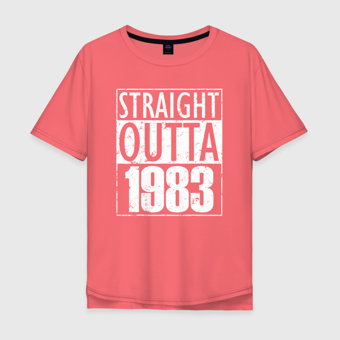 Мужская футболка хлопок Oversize Прямиком из 1983 фото