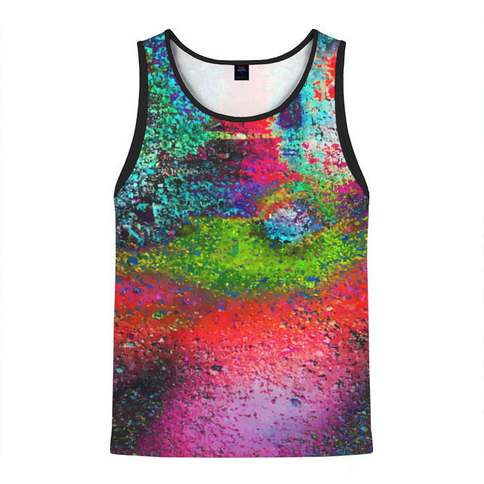 Мужская майка 3D Pointillism   Art   Fashion trend фото