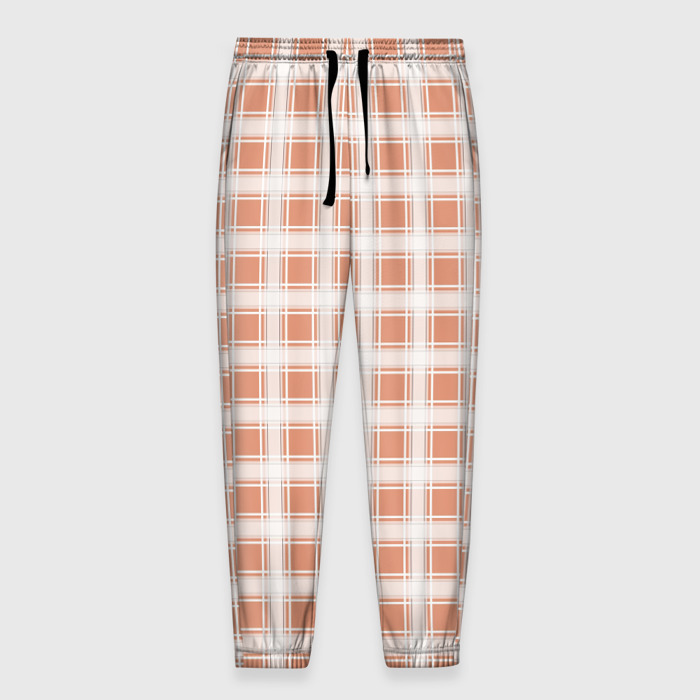 Мужские брюки 3D Light beige plaid fashionable checkered pattern фото