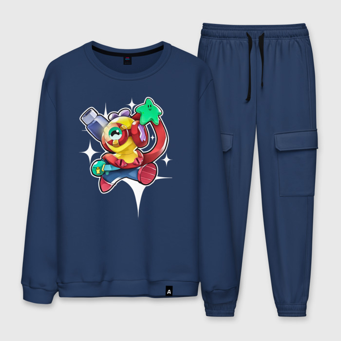 Мужской костюм хлопок Бравл Старс Отис фото