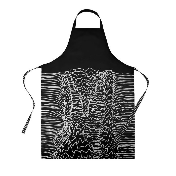 Фартук 3D Чёрно белый объёмный растр фото