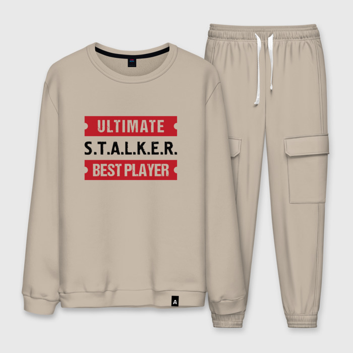 Мужской костюм хлопок S.T.A.L.K.E.R.: таблички Ultimate и Best Player фото