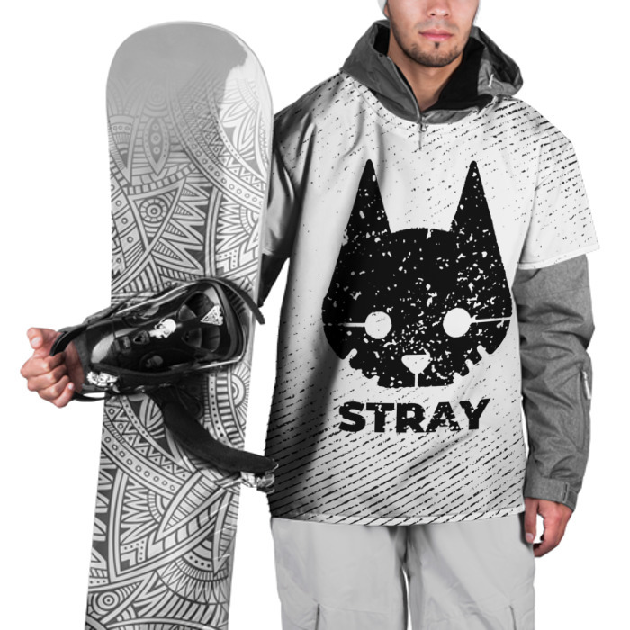 Накидка на куртку 3D Stray с потертостями на светлом фоне фото