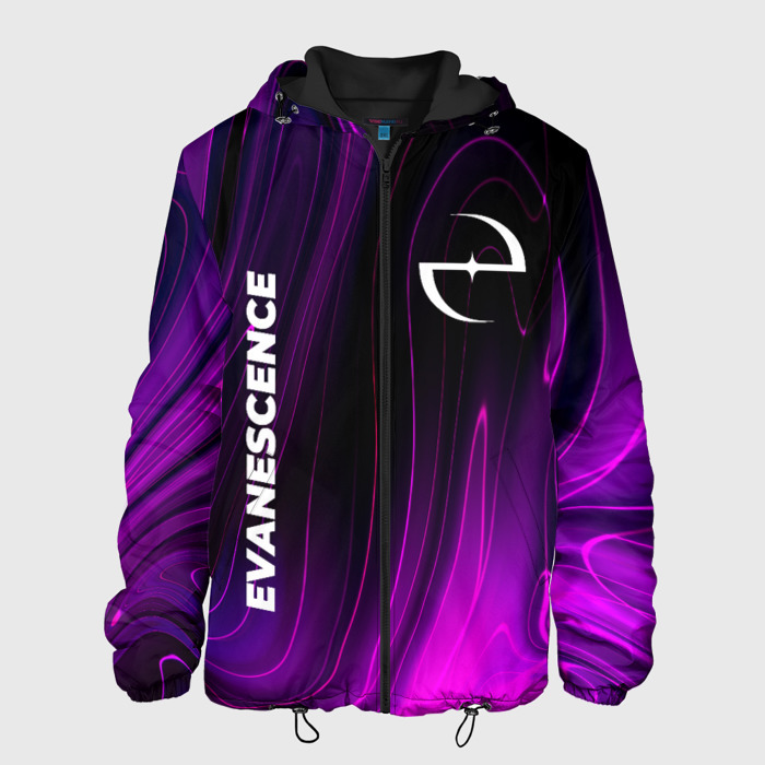 Мужская куртка 3D Evanescence violet plasma фото