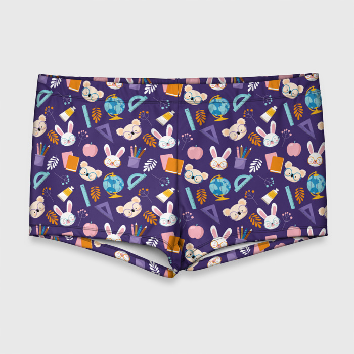 Мужские купальные плавки 3D Коалы и зайки фото