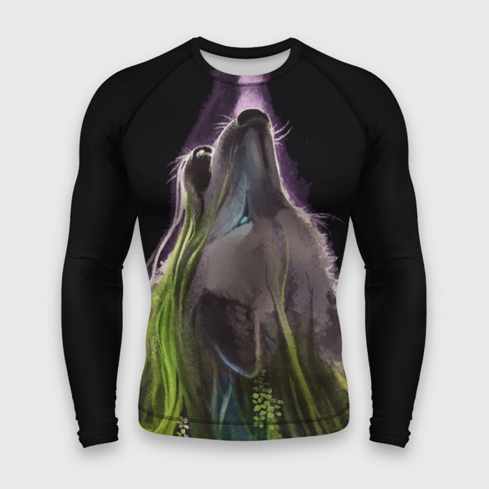 Мужской рашгард 3D Волчица друид фото