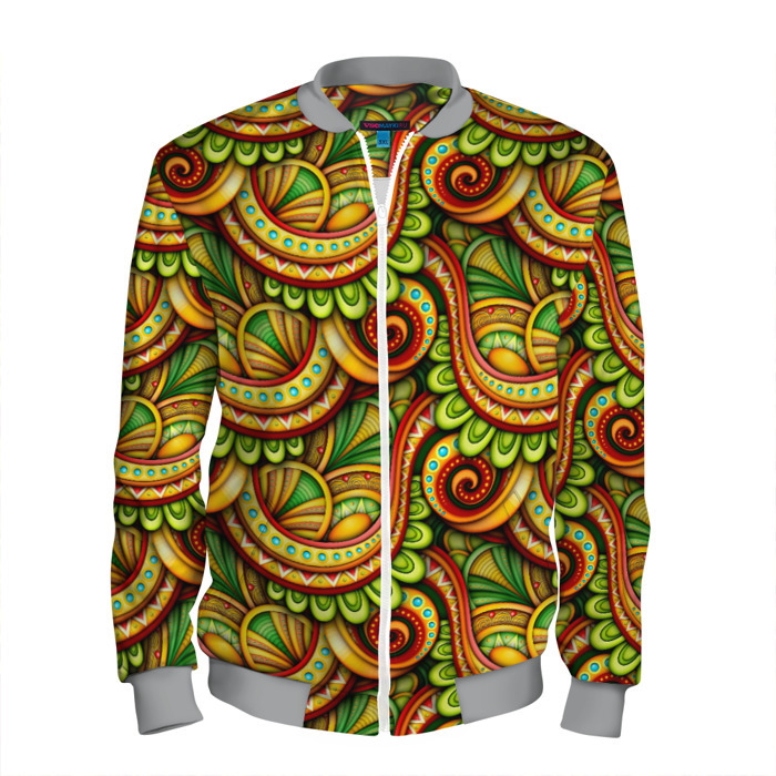 Мужской бомбер 3D Летние объемные узоры фото